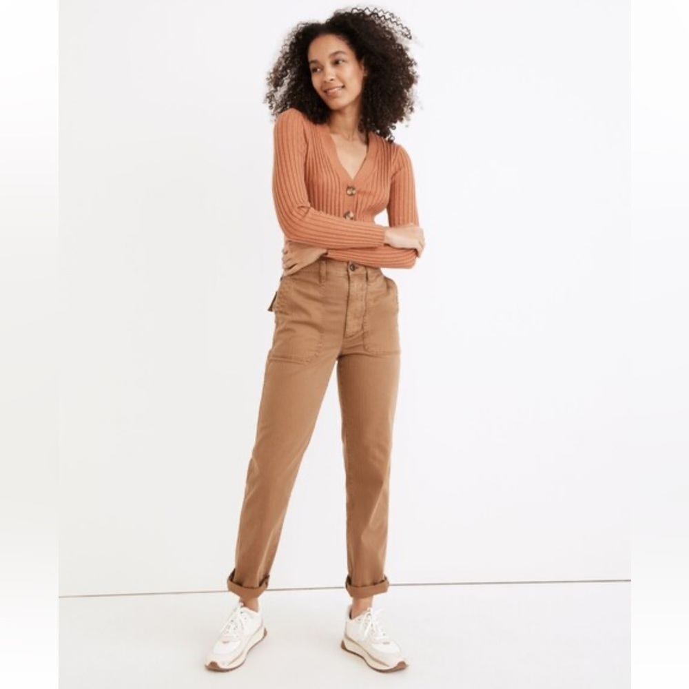 Madewell The Perfect Vintage Straight Workwear Pants‎ High Rise Utility Cargo 28